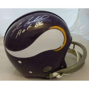 Autographed Fran Tarkenton Helmet   Authentic   Autographed NFL 