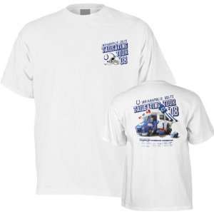   Colts  White  2008 Tailgating Tour T Shirt