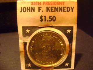1917 ~ 1963 JOHN F. KENNEDY COIN / MEDAL gold plated unc  