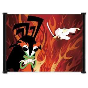 Samurai Jack Fabric Wall Scroll Poster (22x 16) Inches 