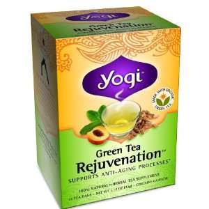 Yogi Tea Green Tea Rejuvenation Cell Rebuilder Organic   16 Tea Bags 
