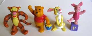 Pooh Tigger Rabbit & Piglet Bully PVC 4 Pieces Disney  