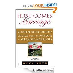 First Comes Marriage Reva Seth  Kindle Store