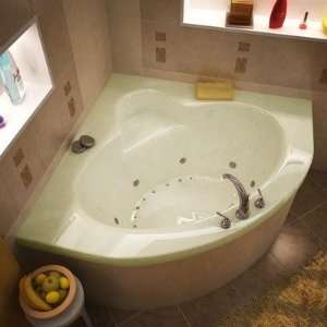 Trinidad 60 x 60 x 23 Corner Air and Whirlpool Jetted Bathtub Color 