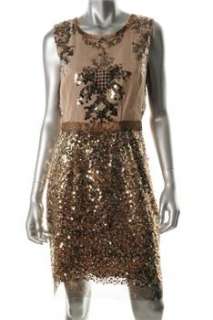 Elie Tahari NEW Gold Cocktail Dress BHFO Sale 10/46  