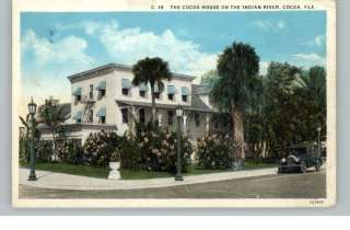COCOA FL Cocoa House Indian River Old Postcard  