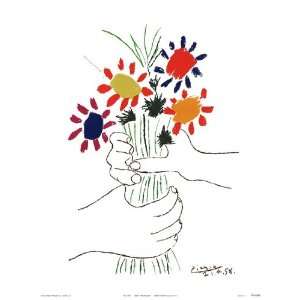 Hand With Bouquet by Pablo Picasso 20x26 