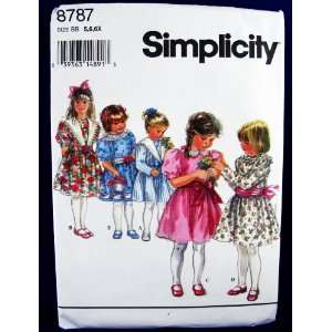  8787 ~ Size 5, 6, 6X ~ Little Girl Dress [ 5 Views] Sewing Pattern