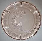 Federal Pink Sharon Cabbage Rose Glass Dinner Plate B4