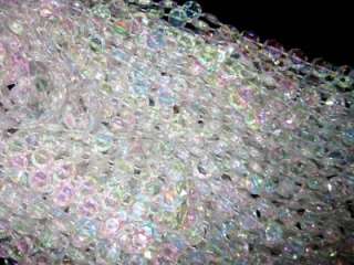 53 Iridescent Acrylic Crystal Bead Curtain Strings 1 1/2 lbs Gems 