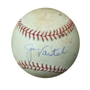  Autographed Jason Varitek Game Used Baseball 5/20/07. MLB 