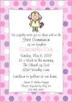 Personalized FIRST HOLY COMMUNION Eucharist Invitations  