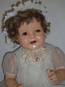   antique very rare 27 Shirley Temple compo composition baby doll
