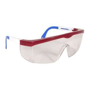  Radians Shark RWB Frame Safety Glasses Clear Lens