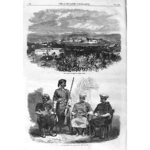  1866 Town Mercara Coorg India Native Officials Men