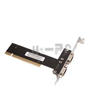 PCI to COM 9 pin Serial Port RS232 Card Adapter 2 Ports  