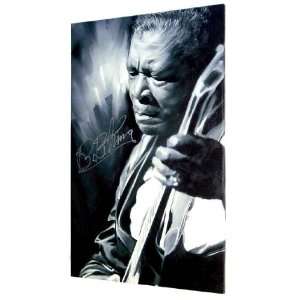  B.B. King Autographed Signed Canvas & Exact Proof 