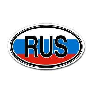  Russia Euro Russian Oval Sticker by  Automotive