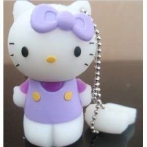  4GB Cute Purple Hello Kitty with Bow Style USB flash drive 