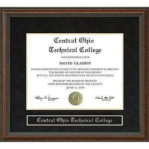   Central Ohio Technical College (COTC) Diploma Frame