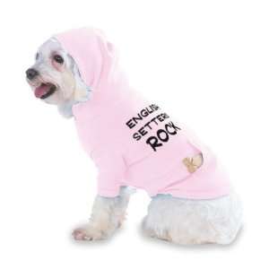 English Setters Rock Hooded (Hoody) T Shirt with pocket for your Dog 