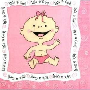  Its a Girl Baby Shower Beverage Napkins Toys & Games