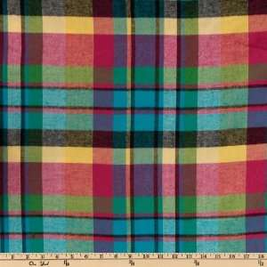   Brushed Flannel Plaid Multi Fabric By The Yard Arts, Crafts & Sewing