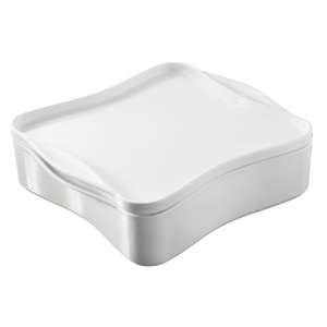   Cook & Play Square Dish with Cover, 2.2 qt White
