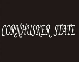 CORNHUSKER STATE Funny T Shirt Nebraska Nickname Tee  
