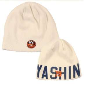 New York Islanders Yashin 79 Knit Beanie (White)  Sports 