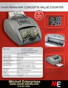   Money bill currency Value counter machine with UVMG detection  