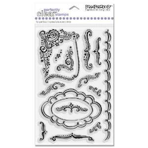   Perfectly Clear Polymer Stamps, Doodle Frames Arts, Crafts & Sewing