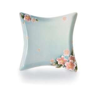   Sakura Floral Square Porcelain Serving Platter