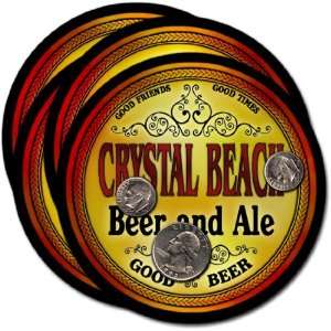 Crystal Beach, TX Beer & Ale Coasters   4pk