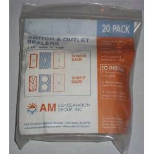  Switch and Outlet Sealers 19 Pack Foam 