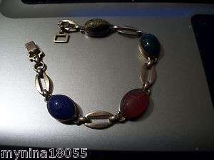 Antique 1/20 12kt GF marked on Clasp Scarab Bracelet  
