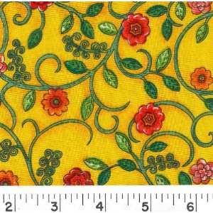  45 Wide Curling Vines Fabric By The Yard Arts, Crafts 