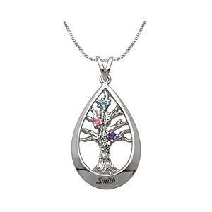  Personalized Birthstone Family Tree Necklace Jewelry