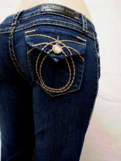   Plus Size LA Idol Bootcut Jeans Embroidery Crystal Cross 15,17,19, 21