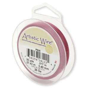  Artistic Wire 26 Gauge Pink Wire, 30 Yards Arts, Crafts 