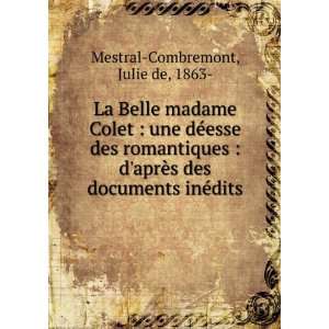  La Belle madame Colet  une dÃ©esse des romantiques  d 