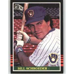  1985 Donruss #124 Bill Schroeder   Milwaukee Brewers 