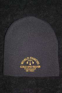 World Famous Gold & Silver Pawn Black Beanie  