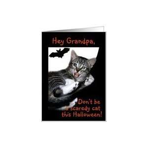  Halloween Scaredy Cat, Grandpa Card Health & Personal 