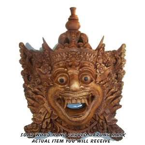 com Art of Bali Zen Garden   12 Hand Carved Barong Mask   Bali Mask 