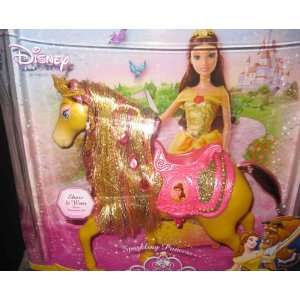  Disney Gem Princess Royal Horse   Belle: Toys & Games