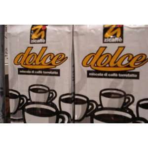 ZiCaffe Dolce Espresso Ground Coffee Grocery & Gourmet Food