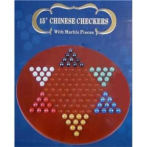  15 Jumbo Chinese Checkers with Marbles: Toys & Games
