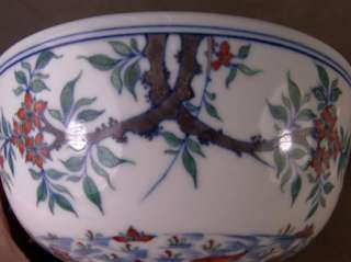 Fine Pair Porcelain *DOU CAI* Bowl *Luo Hua Liu Shui*  