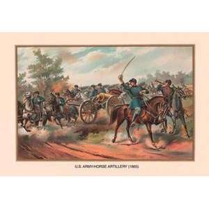 Paper poster printed on 20 x 30 stock. U.S. Army Horse Artillery, 1865